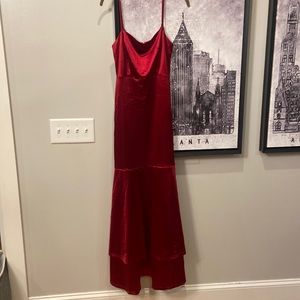 Red Silk Gown - LuLu’s